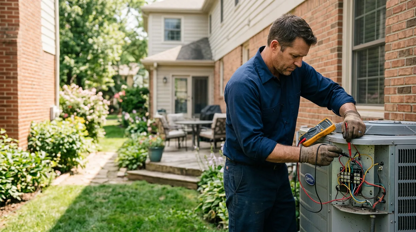 HVAC technician working near Wesley, ME